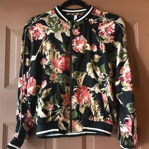 Floral Bomber Jacket